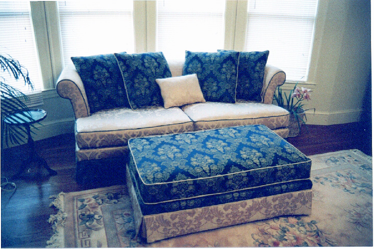 Sofabed and ottoman